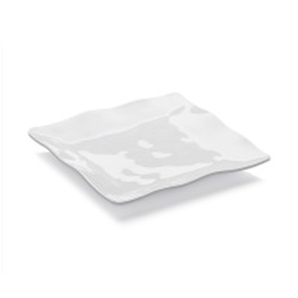 WAS Ruffle Square Platte, 30 x 30 cm, weiß, Melamin