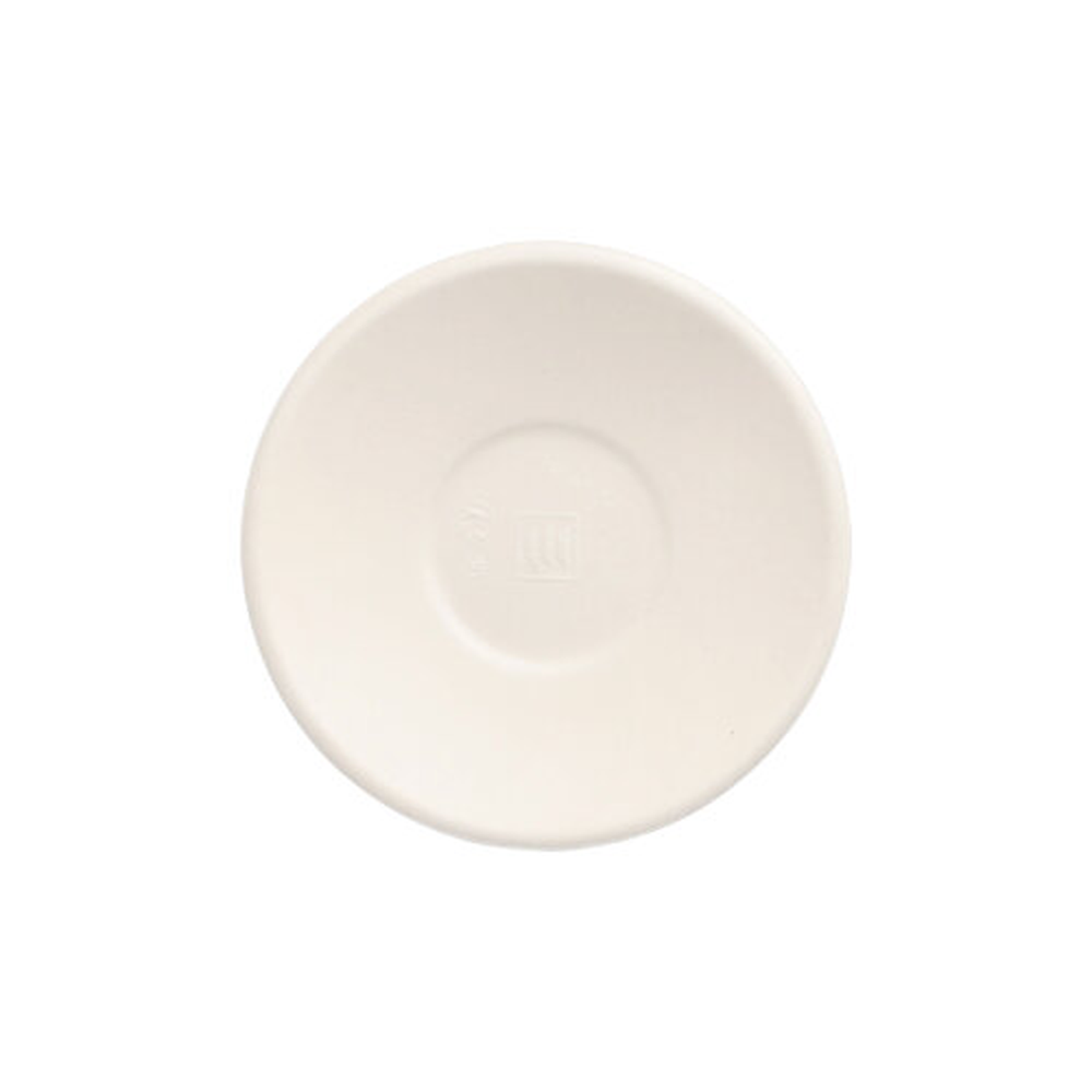 Papstar Teller Zuckerrohr "pure" rund Ø 9 cm · 1,3 cm weiss "Cella"
