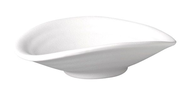 APS Schale -ZEN- 13 x 11 cm H: 3,5 cm , Melamin, weiß, Steinoptik