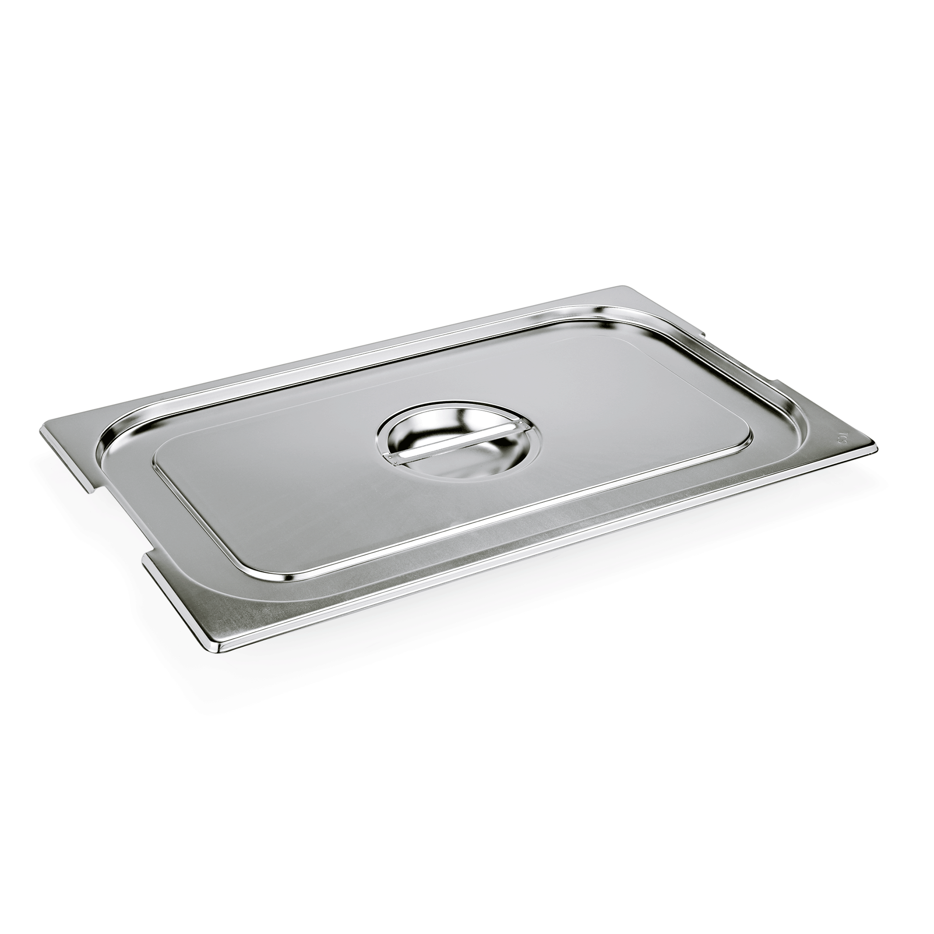 WAS GN Deckel GN CORE 1/1, mit Griffaussparung, Chromnickelstahl