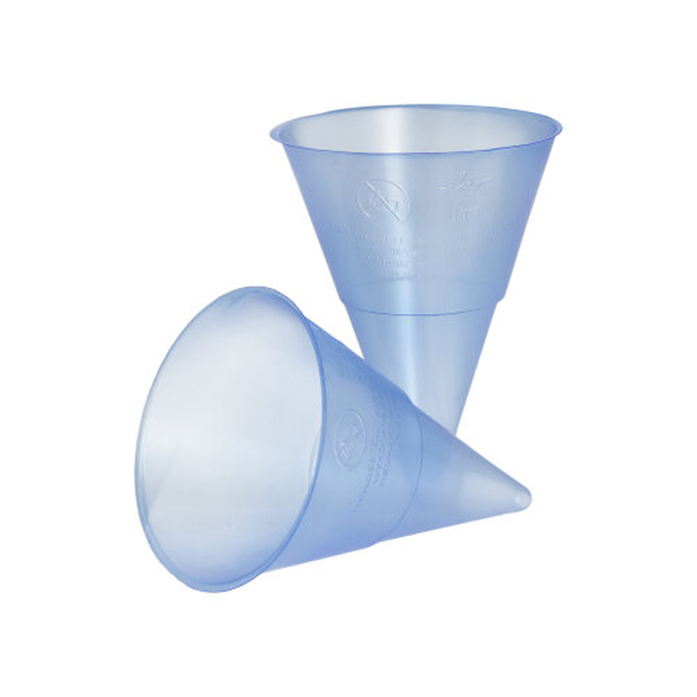 Papstar Spitzbecher, PP 115 ml Ø 7,03 cm · 9,5 cm blau Blue Cone