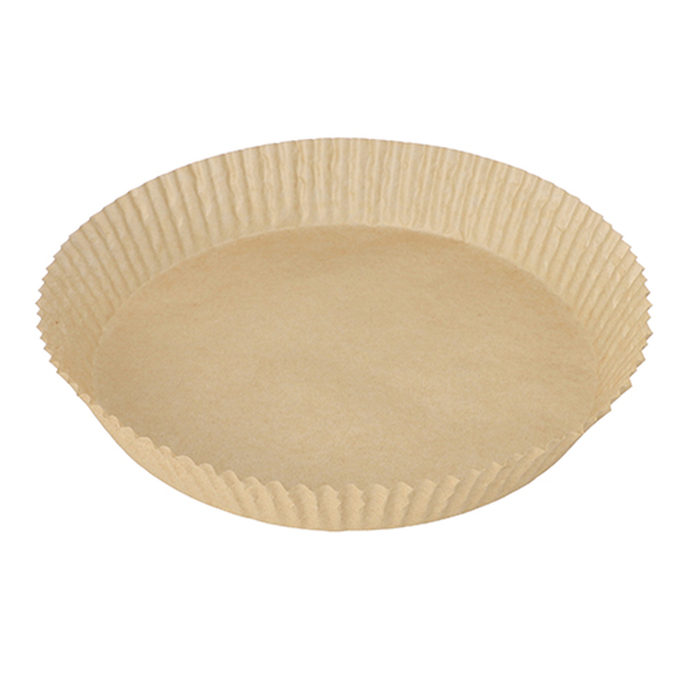 Papstar Backpapiere Ø 23 cm · 4,5 cm braun für Heißluftfritteusen