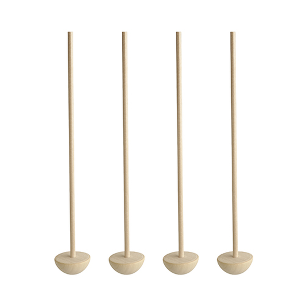 Papstar Cocktail-Stampfer, Holz "pure" 17 cm natur "Moon"