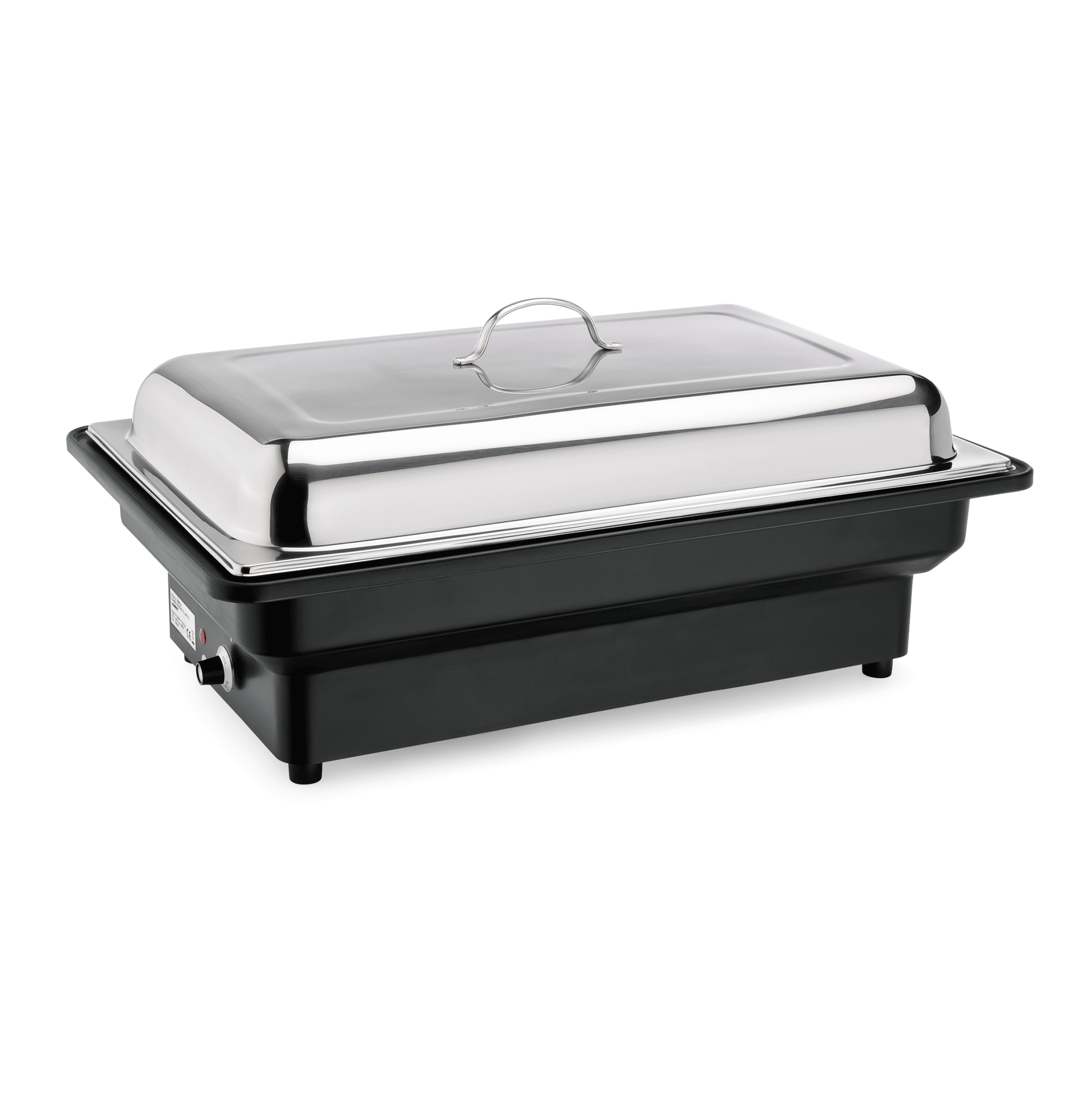 WAS Elektro Chafing Dish GN 1/1, 56 x 36 x 25 cm, Polypropylen, Chromnickelstahl