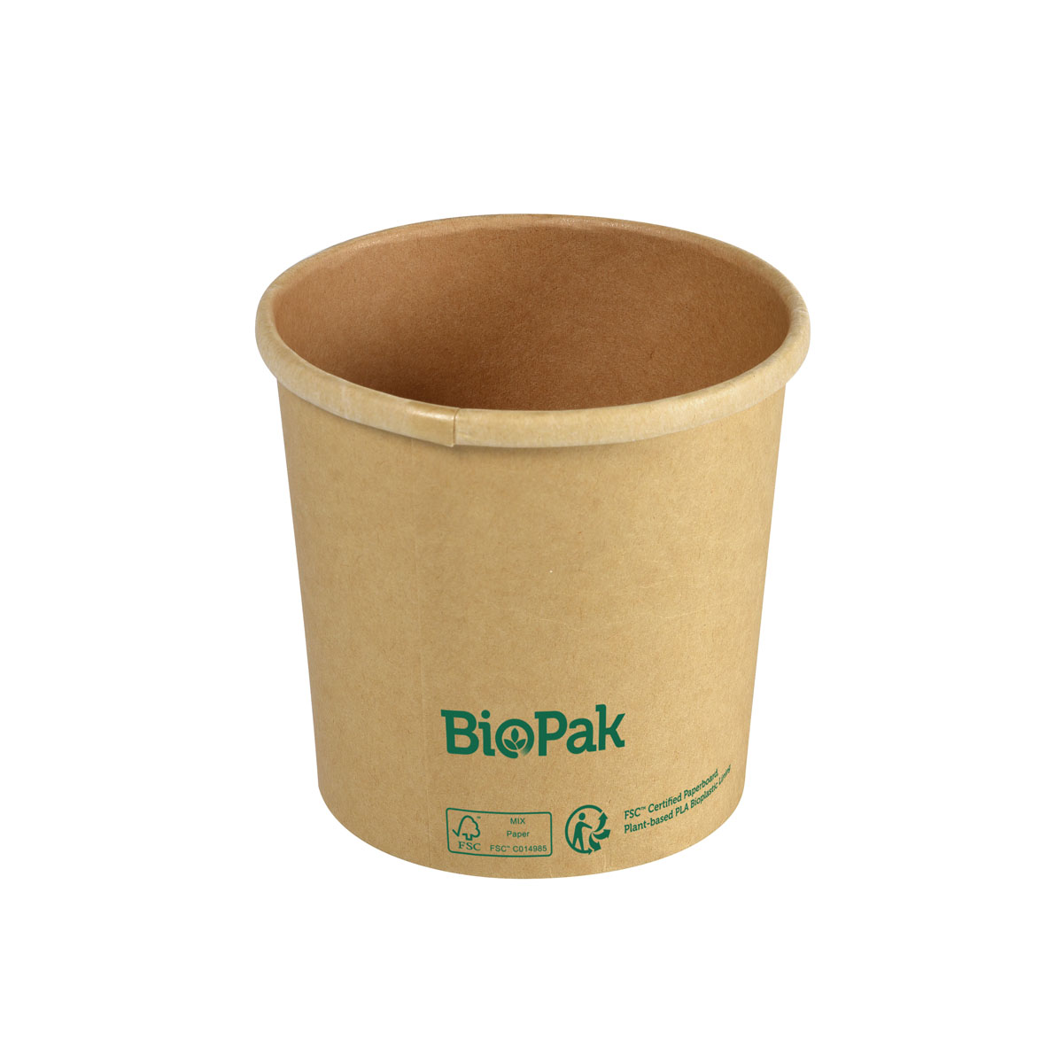 Duni Bowl Ronda SHORT Karton/PLA Braun 360ml 90 x 90 x 84 mm