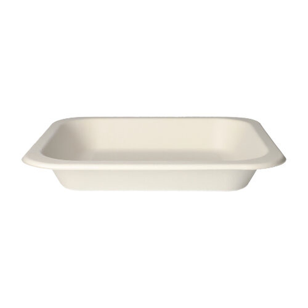 Papstar Siegelschalen Zuckerrohr 1400 ml 4,2 cm x 24,5 cm x 26,5 cm weiss