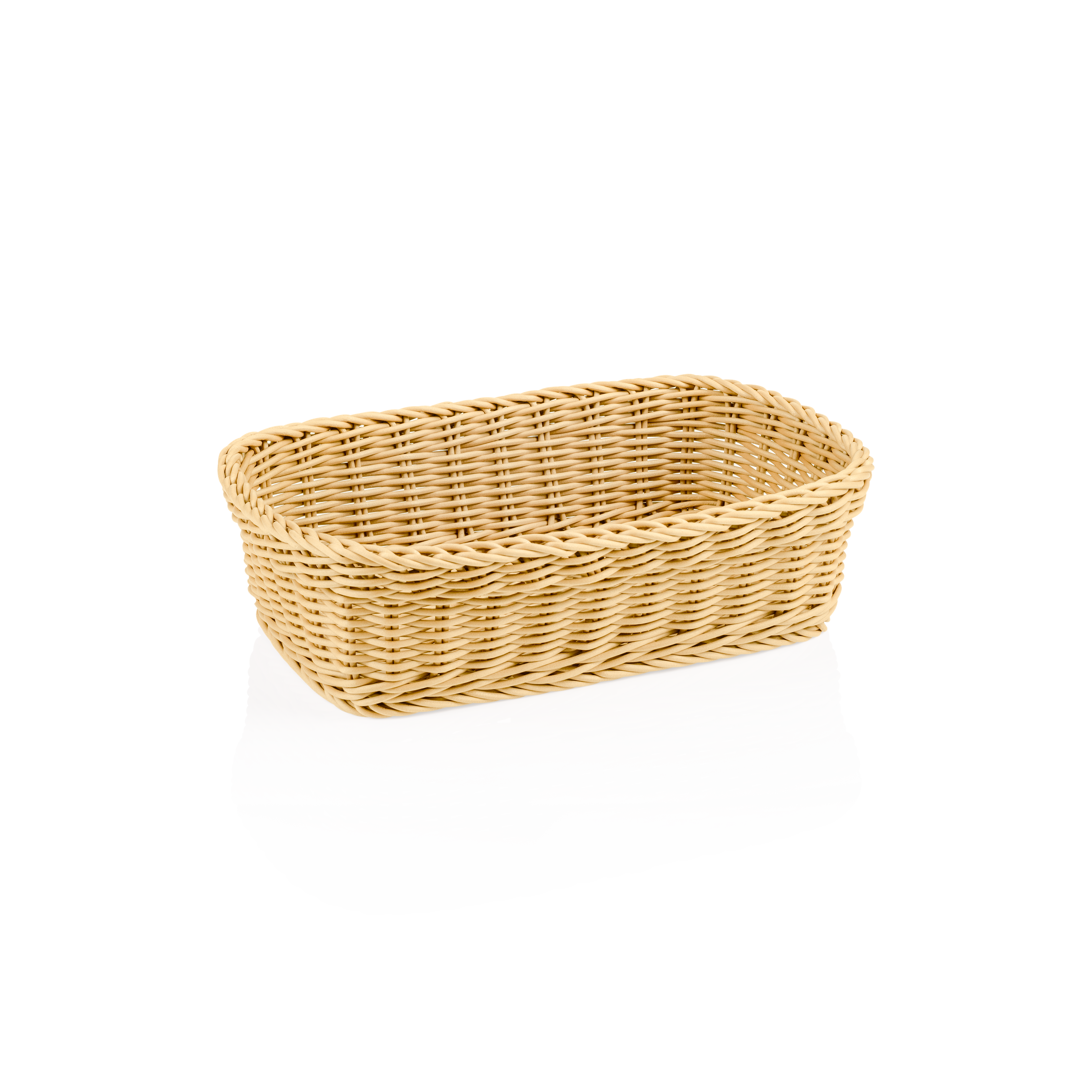 WAS Korb WEAVER PRO Tischkörbe, 31 x 21 x 9 cm, hellbeige, Polypropylen
