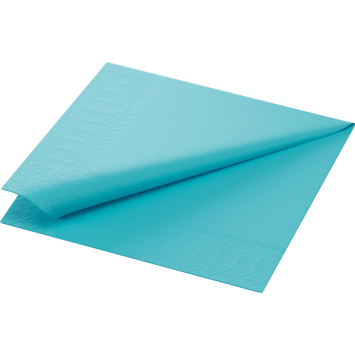 Duni Zelltuchservietten 33 x 33 cm 3-lagig 1/4 Falz mint blue