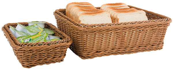 APS GN 1/3 Buffet-Korb 32,5 x 17,6 cm, H: 10 cm , Polypropylen, braun