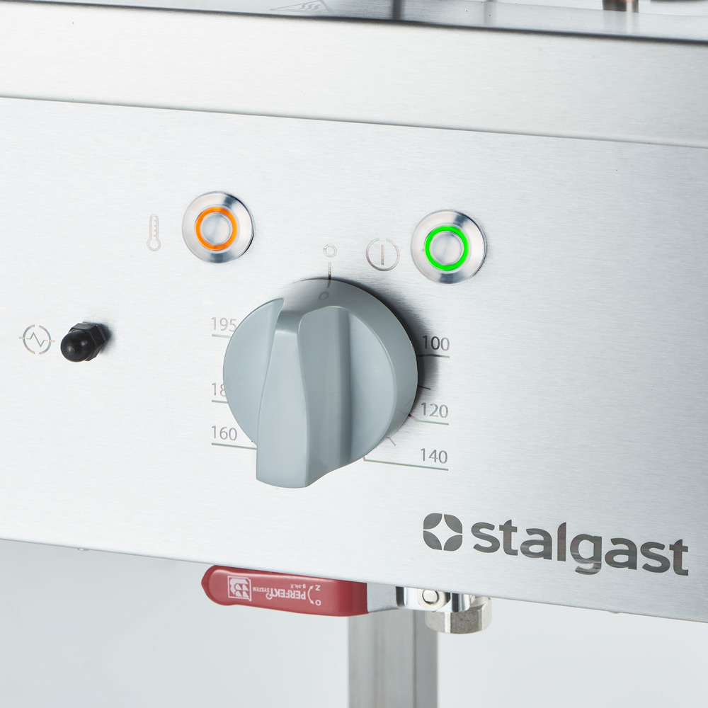 Stalgast Elektro-Fritteuse als Standgerät, Unterbau offen, 400x700x850 mm, 10 L