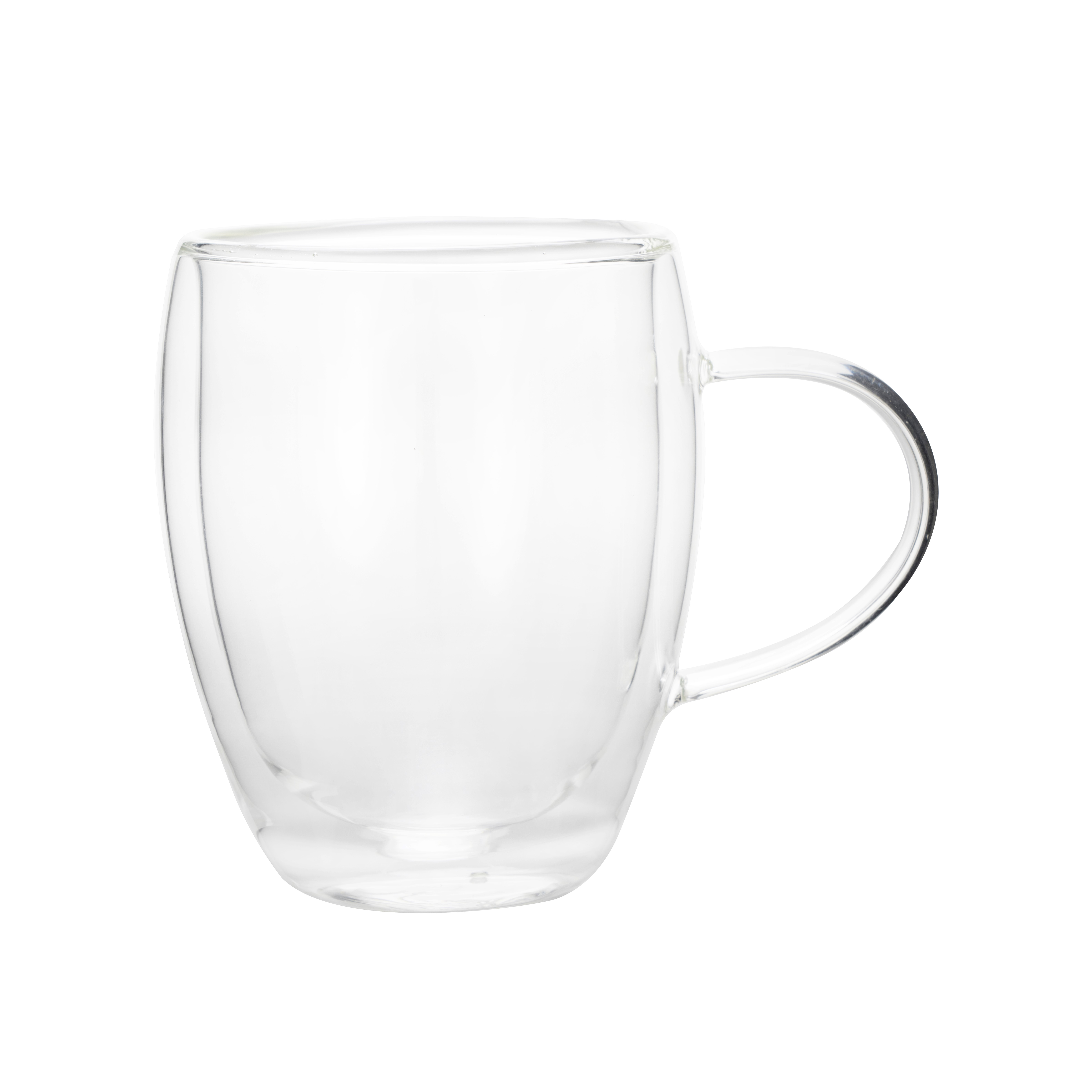 WAS Tee Set CURVED, 350 ml, Ø 11,5 cm, Set á 2 Stück, Borosilikatglas