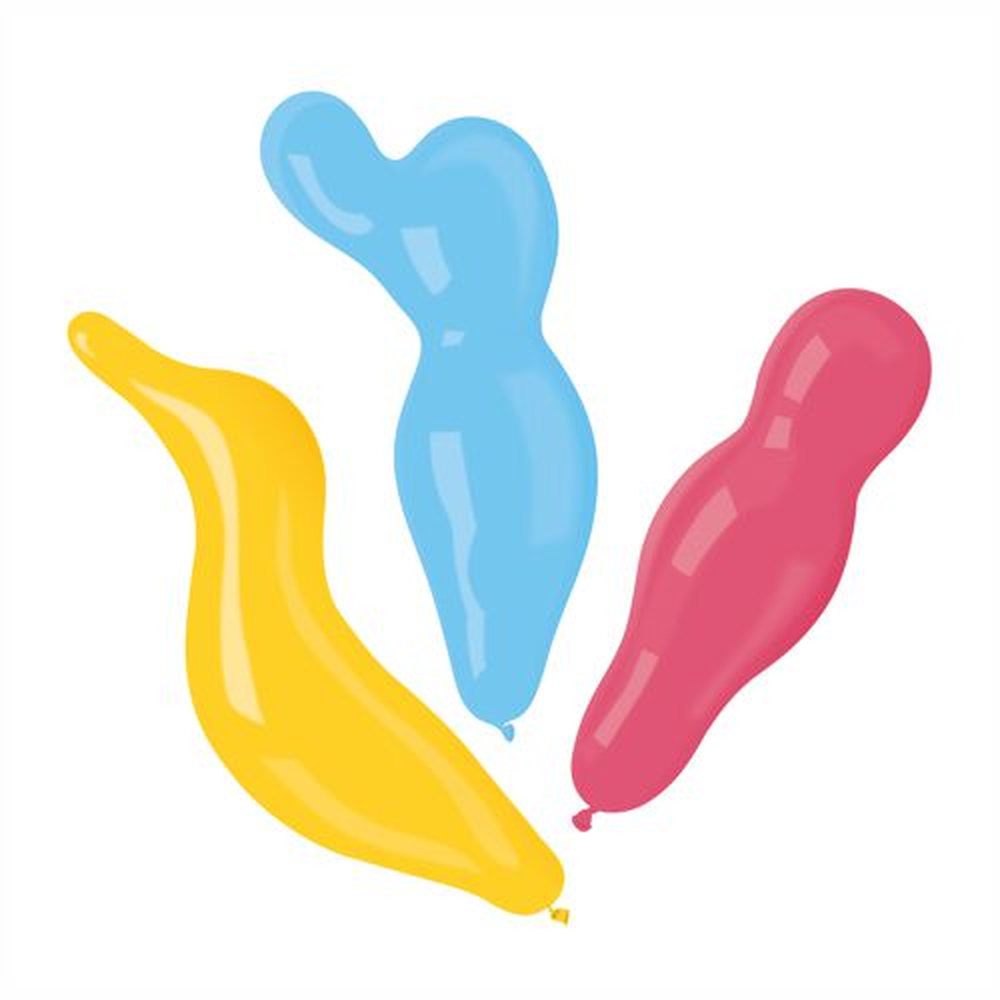 Papstar Luftballons farbig sortiert "Figures"