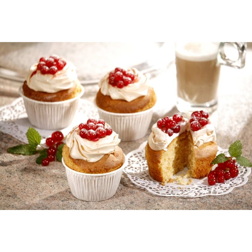Papstar Muffins-Backförmchen Ø 5 cm · 3,2 cm weiss