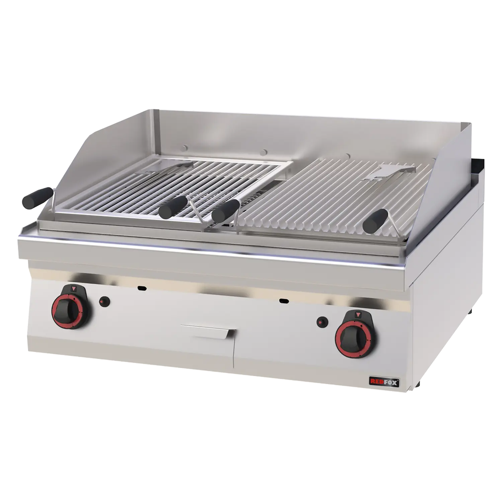 RM Gastro Lavagrill Gas doppelt 2x 52x36 ohne Unterbauten / REDFOX - GL 70/08 G