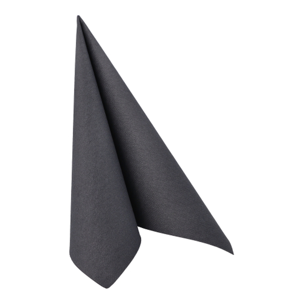 Papstar Servietten "ROYAL Collection" 1/4-Falz 40 cm x 40 cm schwarz