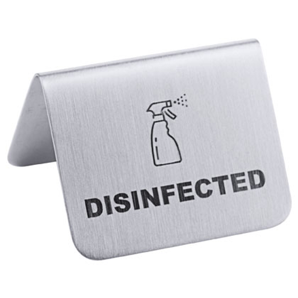 Contacto Schild DISINFECTED