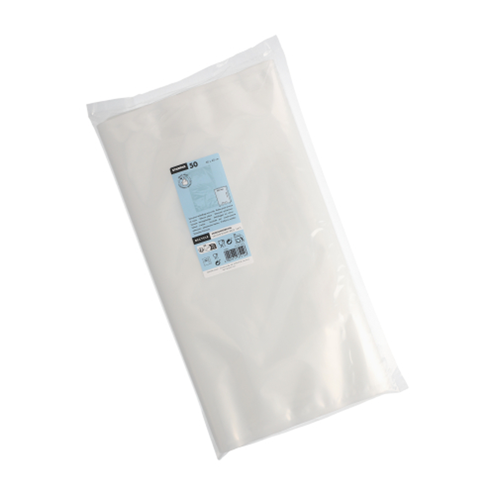 PAPSTAR Siegelrandbeutel, PA / PE 60 cm x 40 cm transparent Sous Vide Kochq