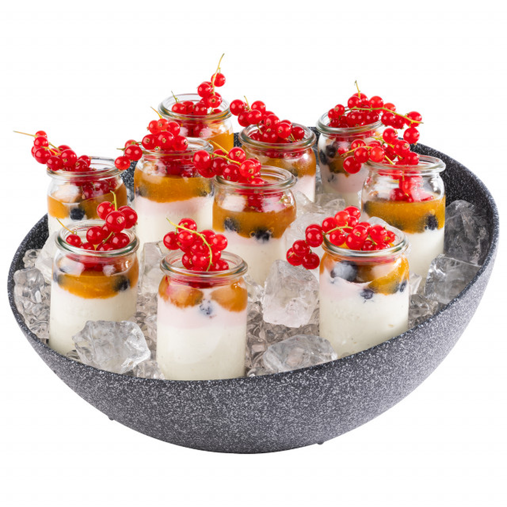 APS Schale -FROSTFIRE- Ø 32,5 cm, H: 8 / 14 cm