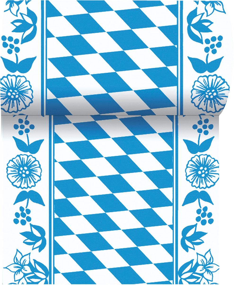 Duni Dunicel-Tischläufer 20 m x 15 cm Bayer. Raute