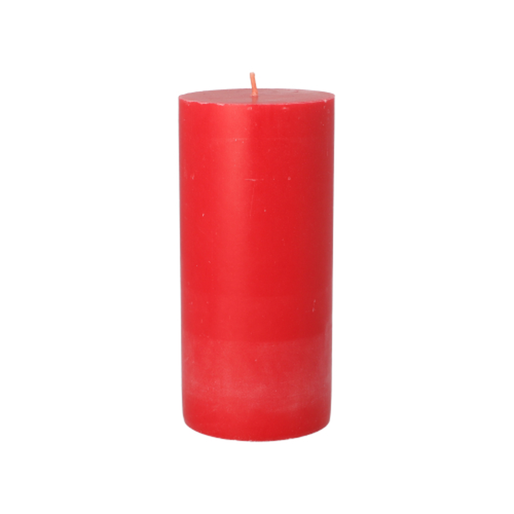Papstar Stumpenkerze Ø 70 mm · 150 mm rot aus 100% Stearin, durchgefärbt