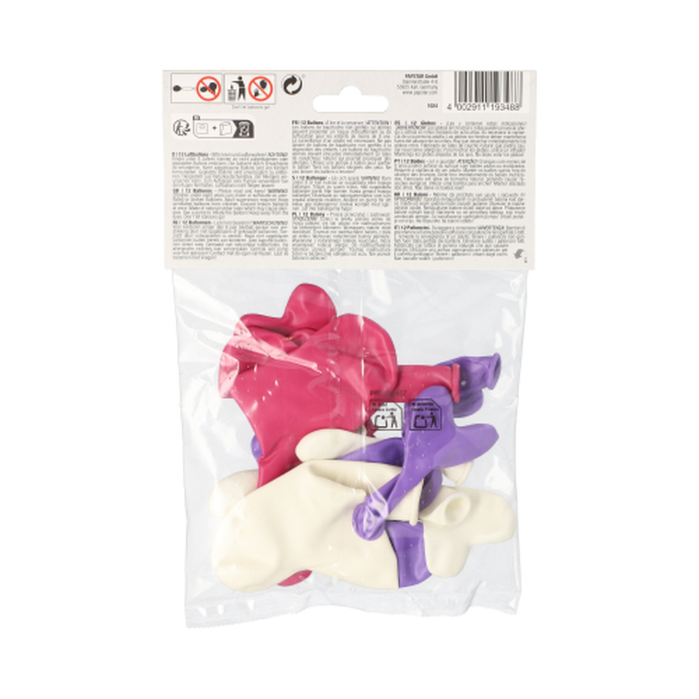Papstar Luftballons farbig sortiert "Heart" small + medium