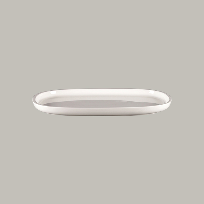  RAK Platte oval - white Länge: 33.2 cm / Breite: 23 cm / Höhe : 2.5 cm