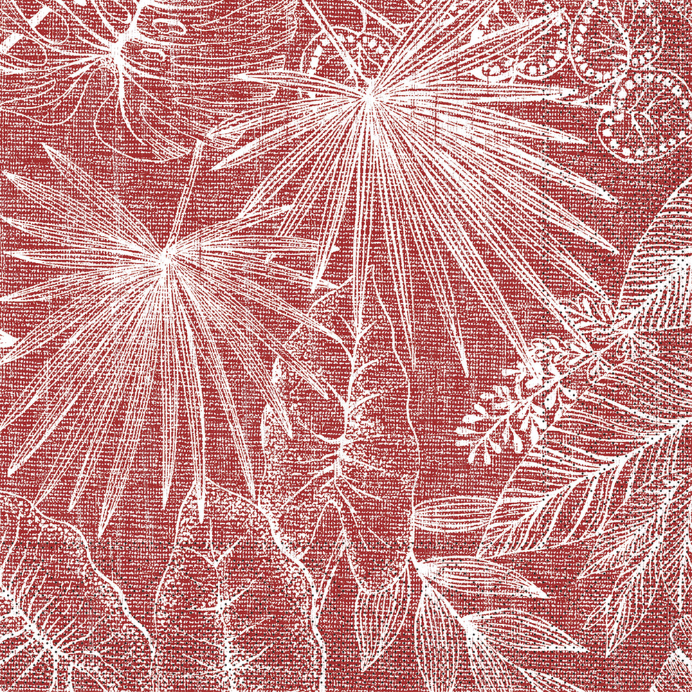 Mank Serviette Kona bordeaux 33 x 33 cm 1/4 Falz