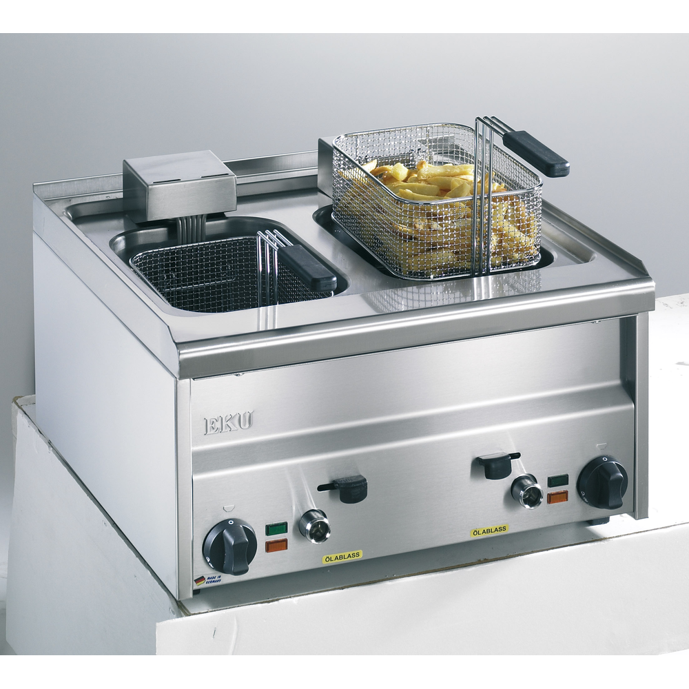 EKU Snackline Elektro-Doppelfritteuse FRE-60-150 2x 9 Liter