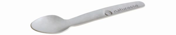 Pacovis Kaffeelöffel Papier 120mm, weiss, naturesse Prägung