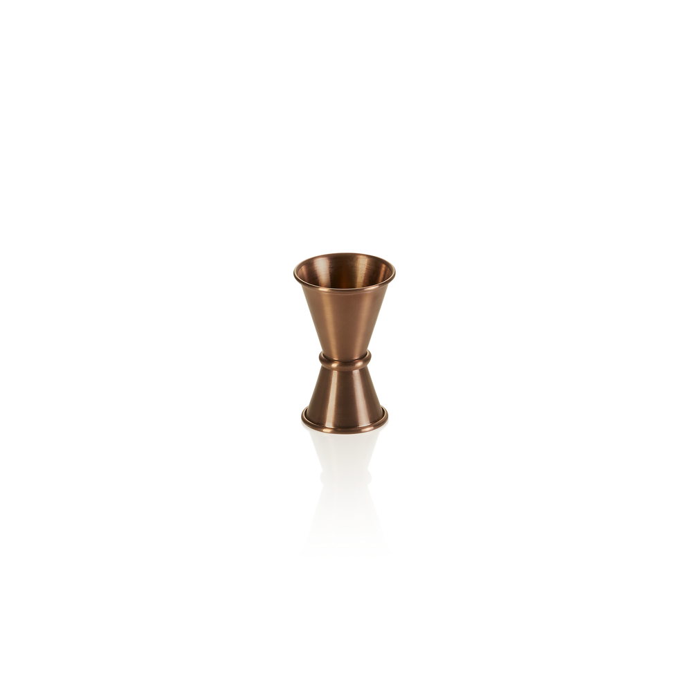 WAS Jigger, 15 / 30 ml, Ø 4,5 cm, Höhe 7 cm, bronze, Chromnickelstahl, PVD-Besch