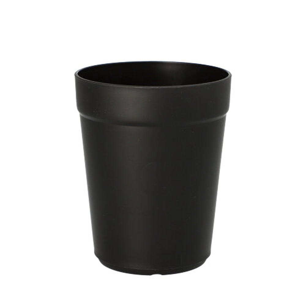 Papstar "Circulware" Mehrweg-Trinkbecher PP rund 0,3 l Ø 8 cm · 10 cm schwarz