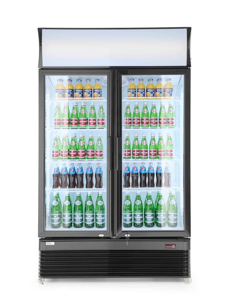 Hendi Kühlschrank 643L mit 2 Glastüren, Arktic, 230V/510W, 1120x610x(H)1965mm