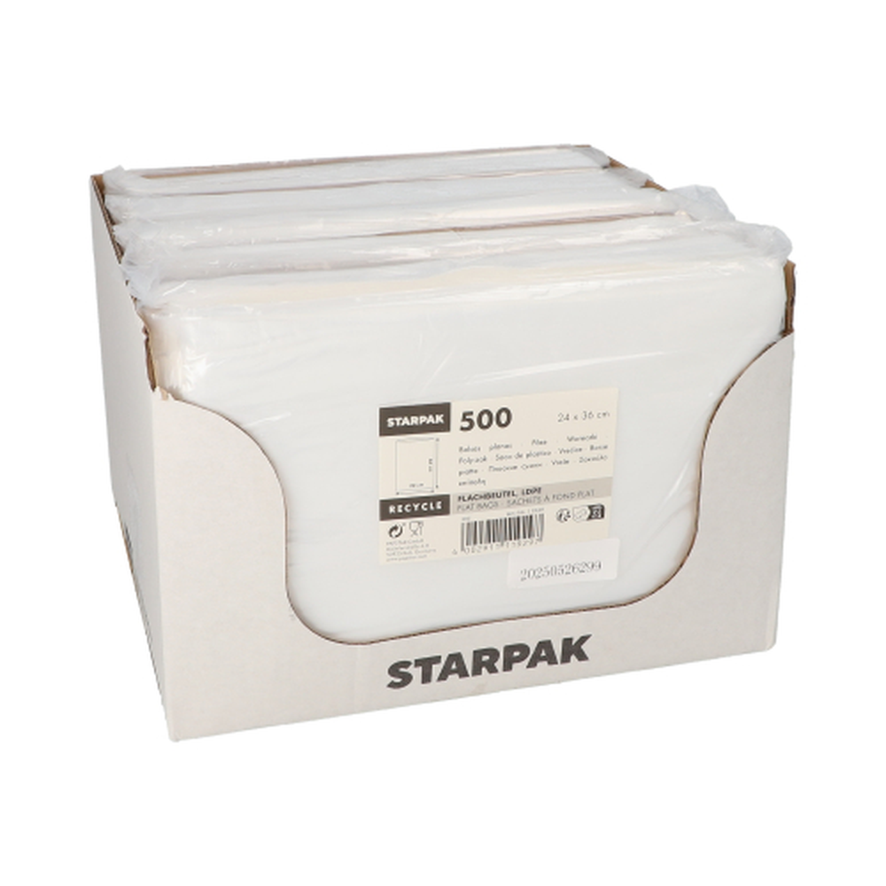 Papstar Flachbeutel, LDPE 36 cm x 24 cm transparent