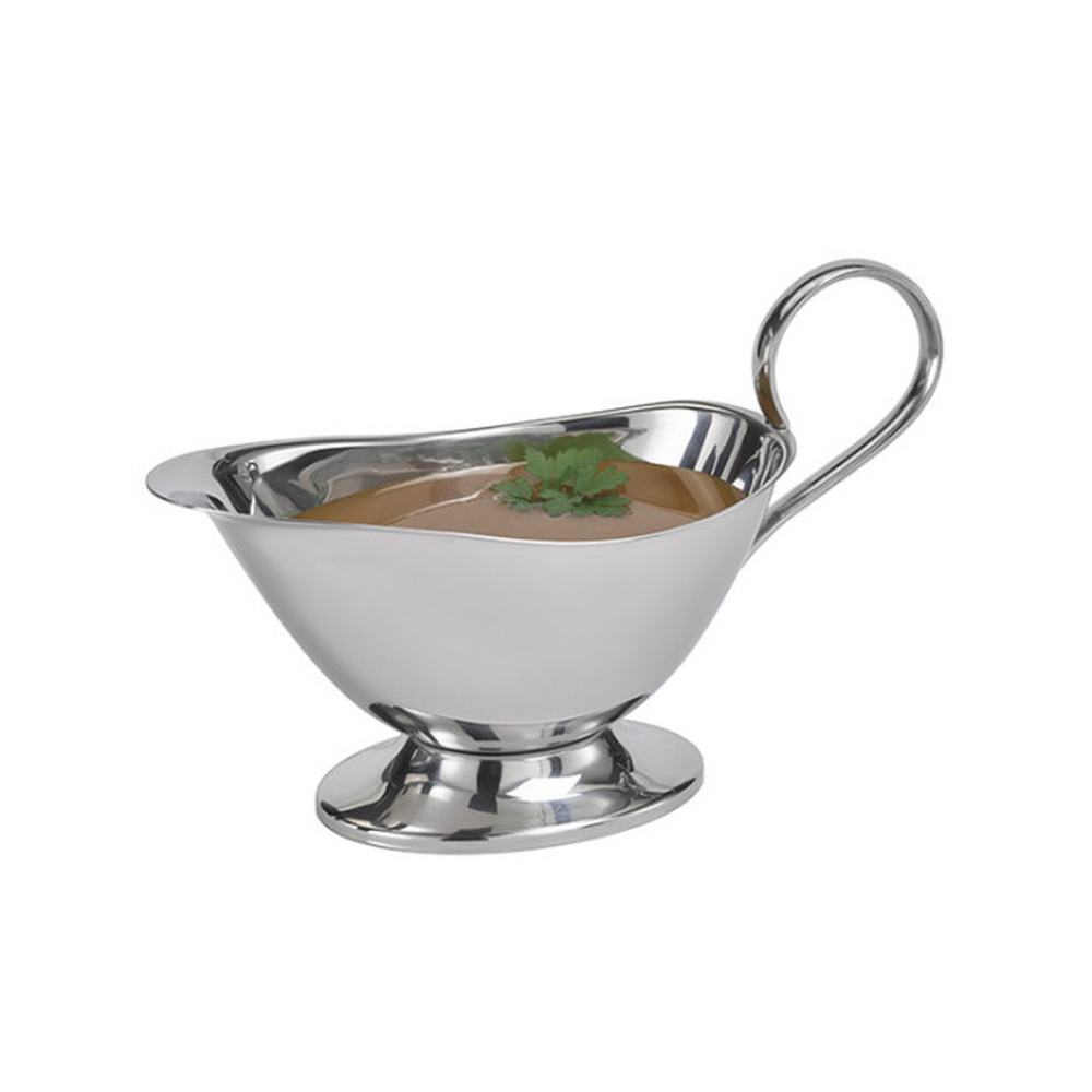 APS Sauciere 22 x 10,5 cm, H: 13,5 cm , 18/8 Edelstahl