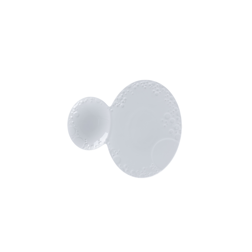 RAK Bubbles Ovale Platte mit 2 Vertiefungen 25 cm 22cm x 25.5cm