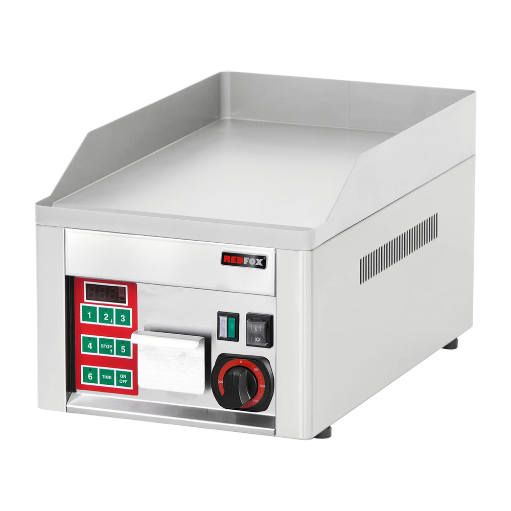 RM Gastro Grillplatte glatt mit digitalem Timer / REDFOX - FTHC 30 ED