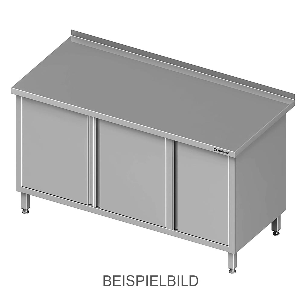 Stalgast Arbeitsschrank mit Flügeltüren, 1500x700x850 mm, mit Flügeltürschrank l