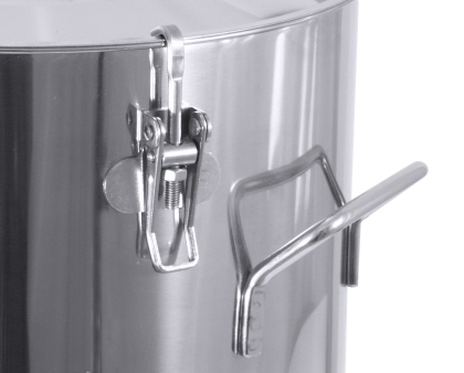 Contacto Behälter 3008 mit Deckel 25 l mit drei Spannverschlüssen