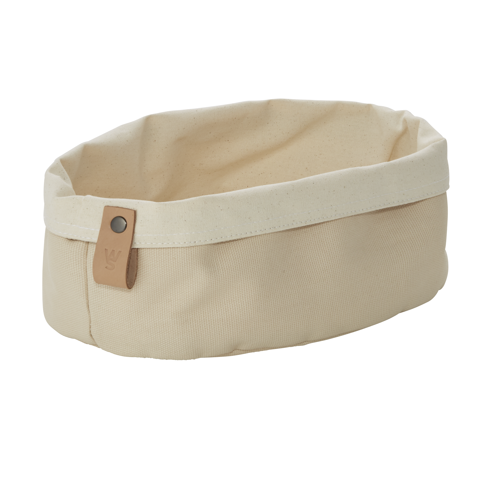 WAS Brottasche FLIP COTTON, 25 x 18 x 12 cm, cream, Canvas