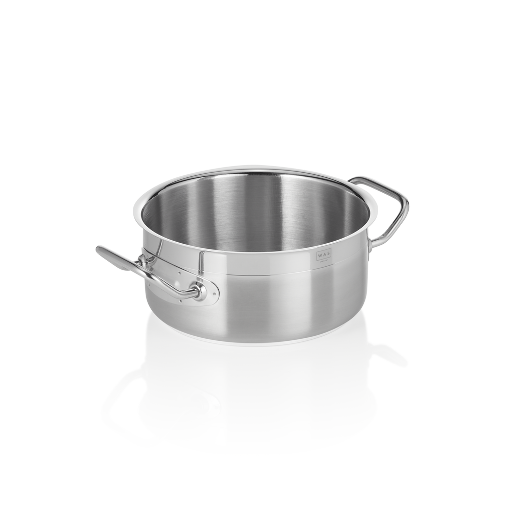 WAS Bratentopf COOKWARE 21, Ø 20 cm, 2,5 ltr., Chromnickelstahl 18/10
