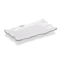WAS Ruffle Square Teller Cosmo, flach, 35 x 20 cm, Melamin