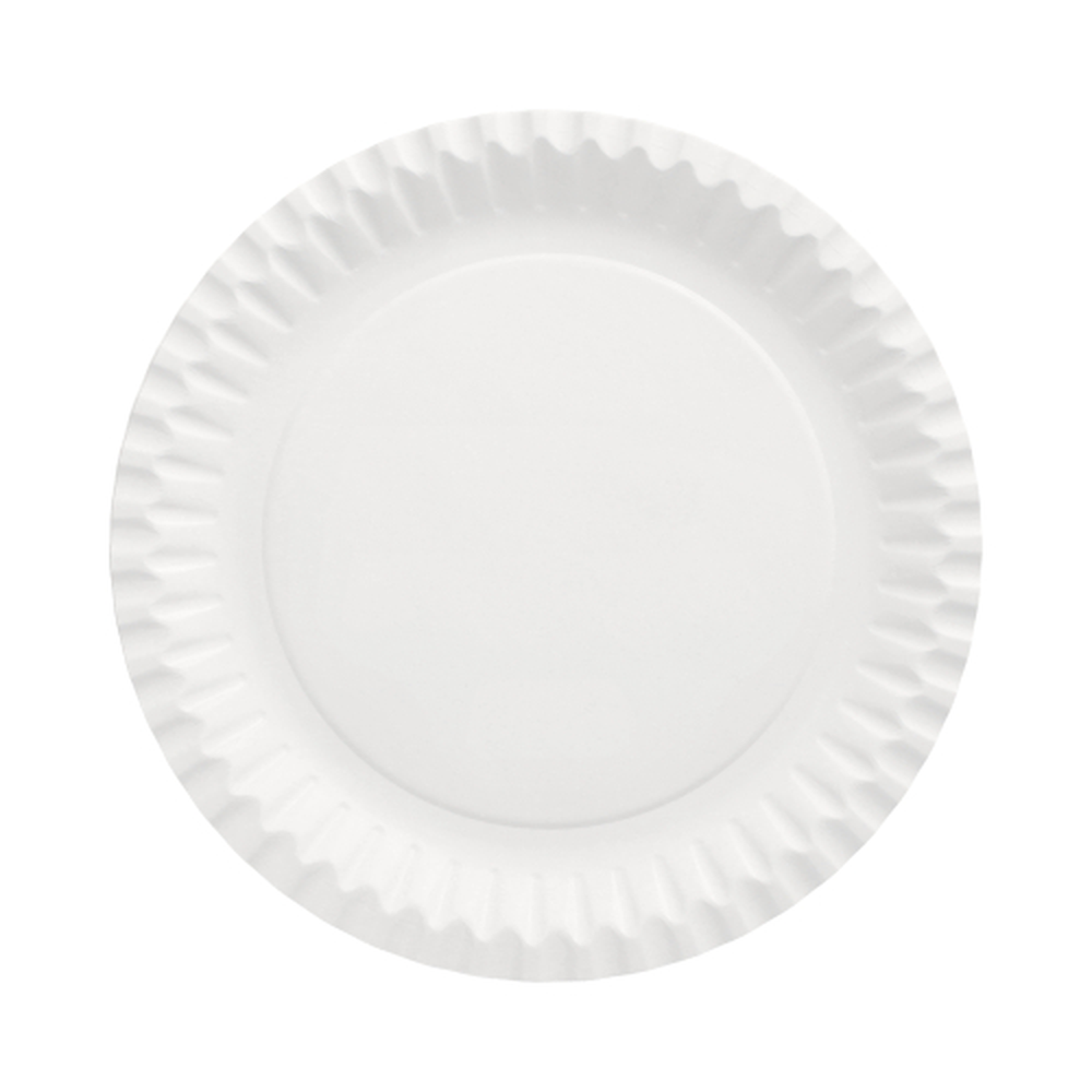 Papstar Teller, Pappe rund Ø 23 cm weiss