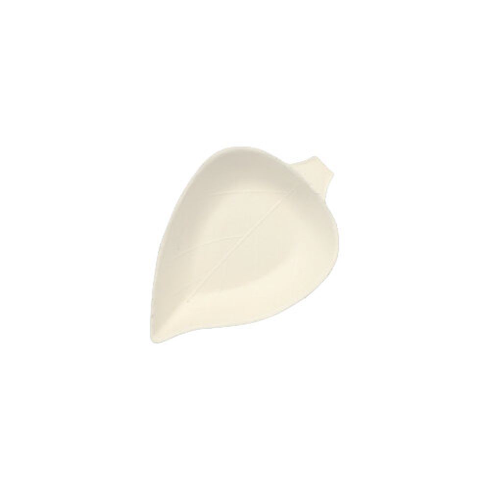 Papstar Fingerfood - Teller, Zuckerrohr "pure" 1,2 cm x 6 cm x 8 cm weiss "Leaf"