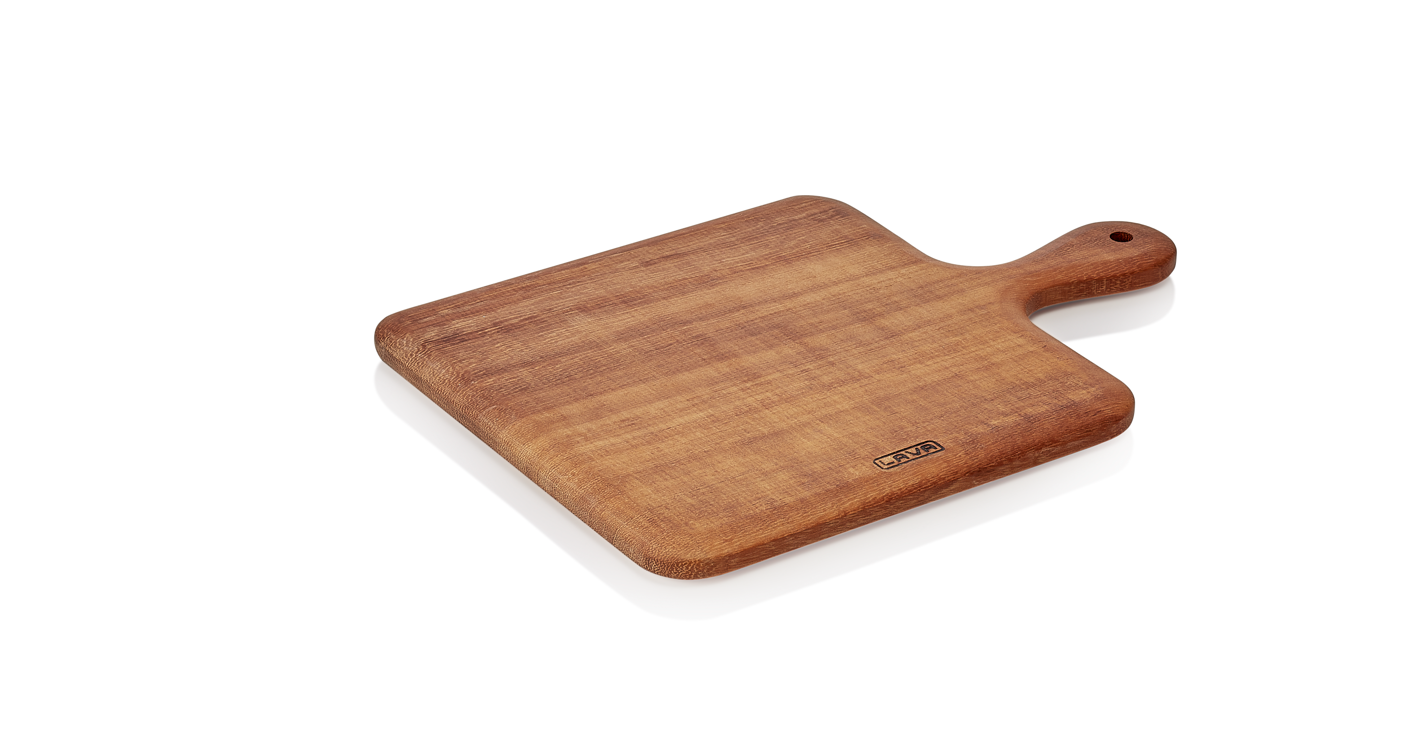 WAS Servierbrett Stiel 10 cm 25 x 25 x 1 cm Holz