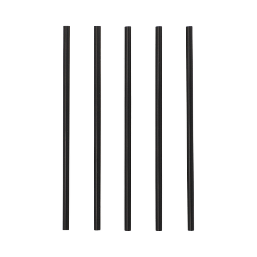 Papstar Mehrweg-Shake-Halme PP Ø 7 mm · 22 cm schwarz