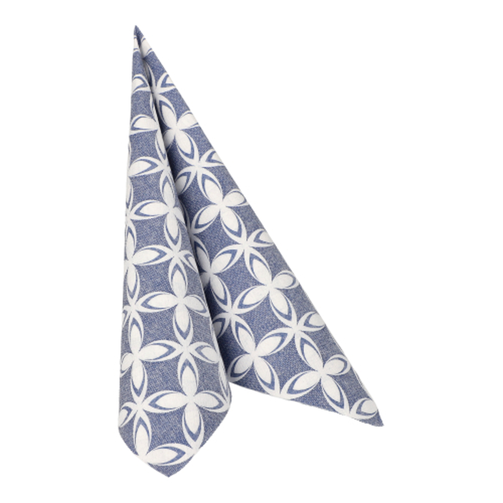 Papstar Servietten "ROYAL Collection" 1/4-Falz 40 cm x 40 cm "Delft"