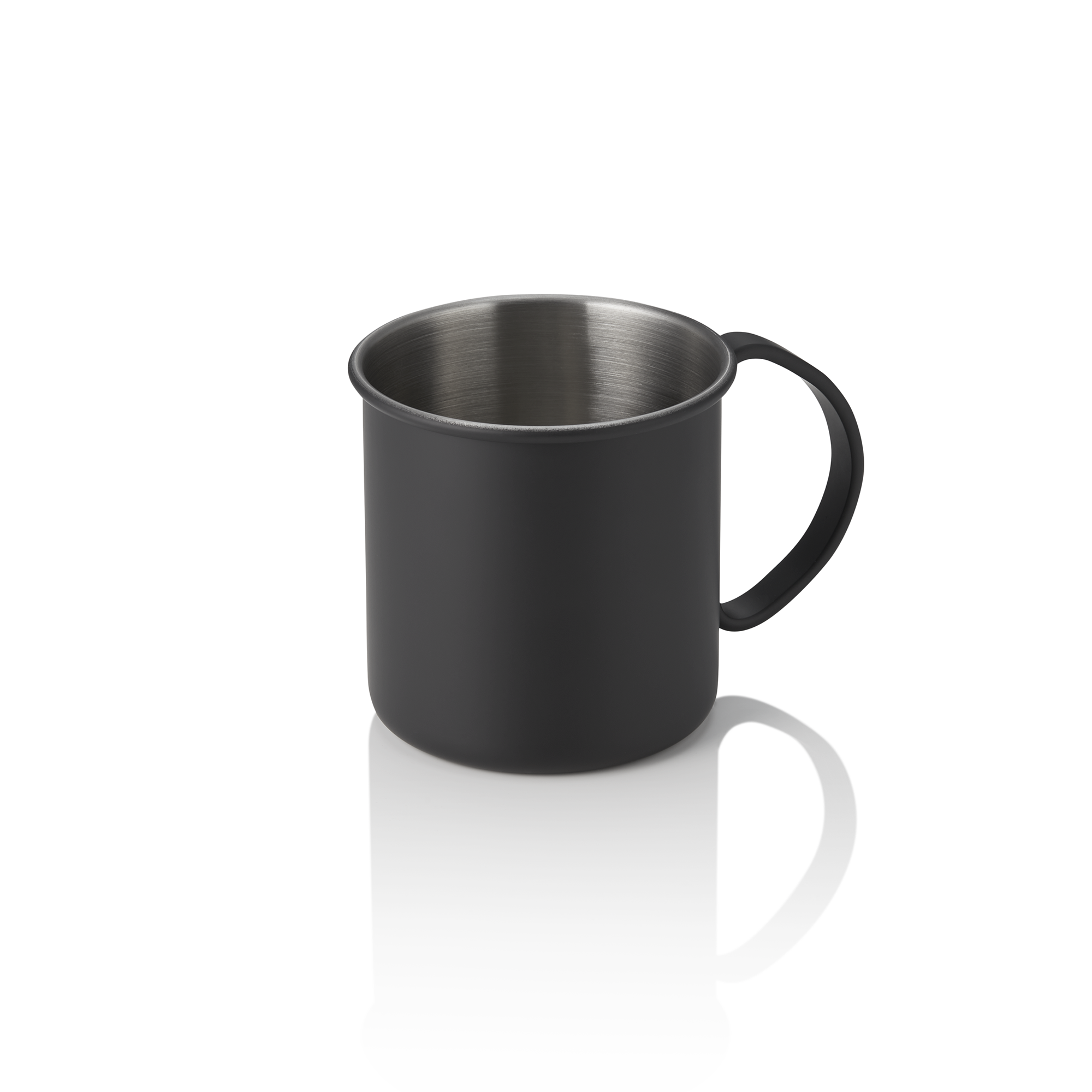 WAS Moscow Mule NOCTURN, 0,45 ltr., Ø 9 cm, Höhe 9 cm, schwarz matt, Chromnickel
