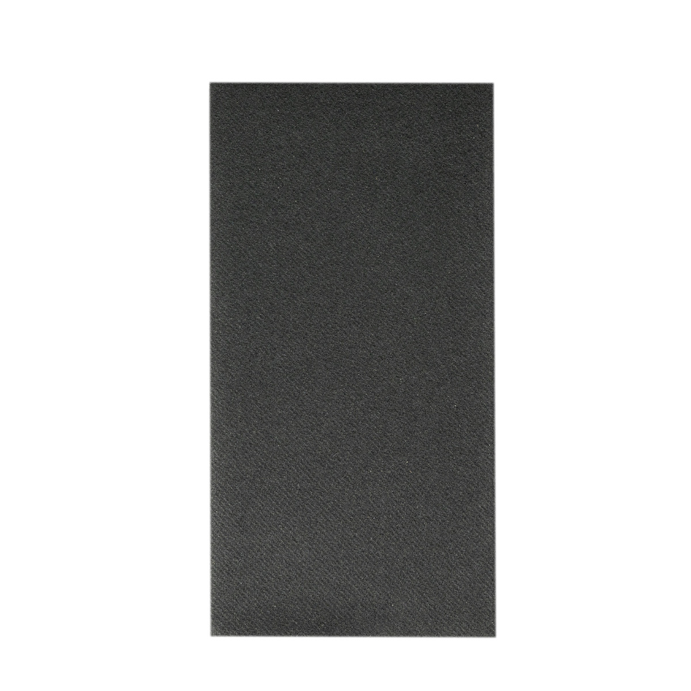 Mank Serviette Basic schwarz 48 x 48 cm 1/8 Falz