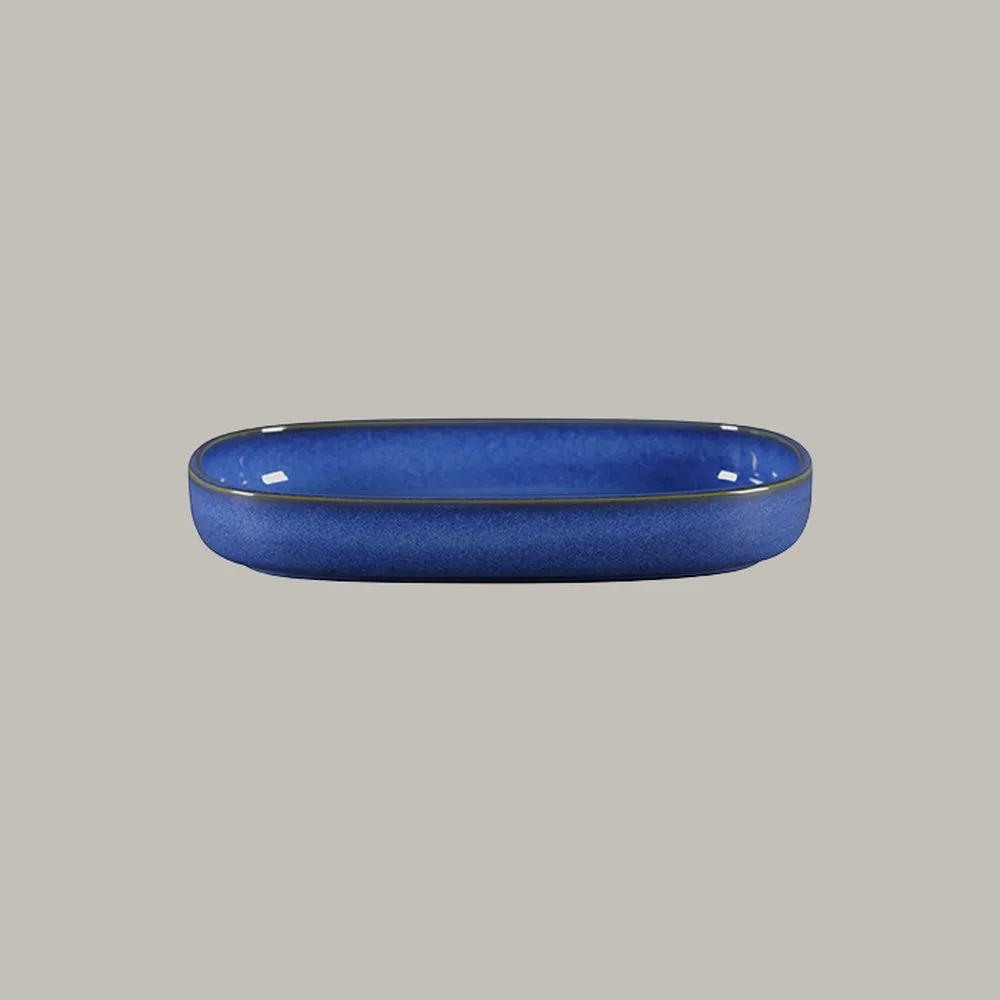 RAK Platte oval tief - cobalt Serie: Ease L 30 cm / W 20.4 cm / Ht. 4.5 cm / Co