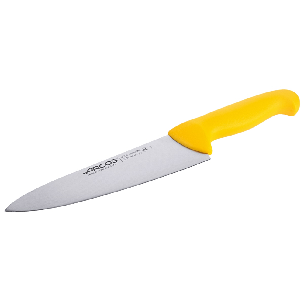 Contacto Kochmesser HACCP gelb / Klingenlänge: 18 cm, Klingenlänge: 7 Zoll